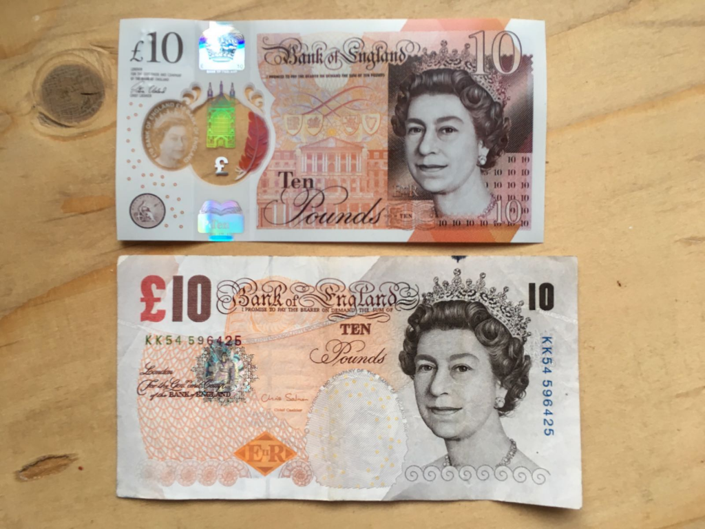 new 10 pound bank note